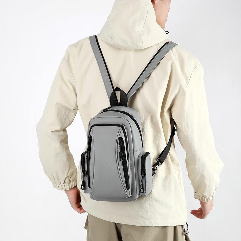 Men's Backpack and Chest Bag 2 In 1 Fashion Small Black Shoulder School Bag for Man Designer Waterproof Sports Travel Bag