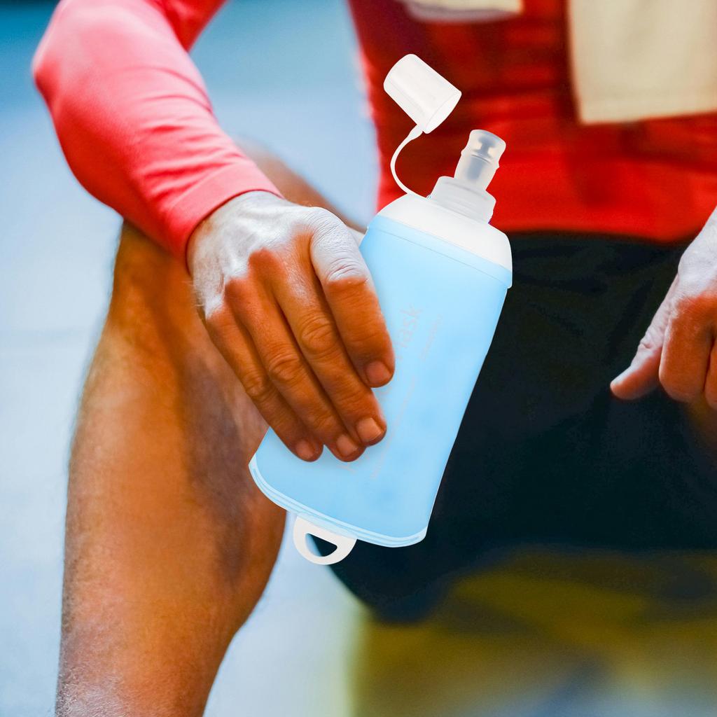 250 Ml Outdoor Sports Water Bottle Portable Soft Flask Collapsible Leakproof Silicone For Running Cycling Hiking Jogging Fitness