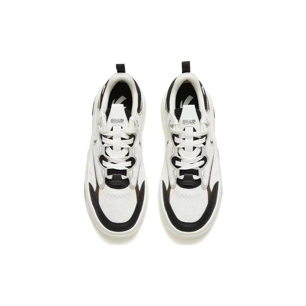 New Anta Back Wave 3.0 Lightweight And Breathable Low Top Skateboard Shoes Women's White Black 122328052-4