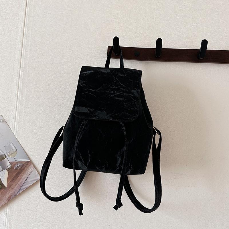 

Premium texture exquisite and beautiful retro backpack new simple and versatile student schoolbag commuter bag чёрный