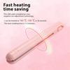 Portable USB Curling Iron Heats Up Fast Mini Dual Purpose Hair Straighteners Portable Hair Curler Flat Iron for Short Hair