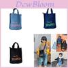 Stylish Korean Trendy Children's Crossbody Bag In Retro Washed Denim For Boys And Girls