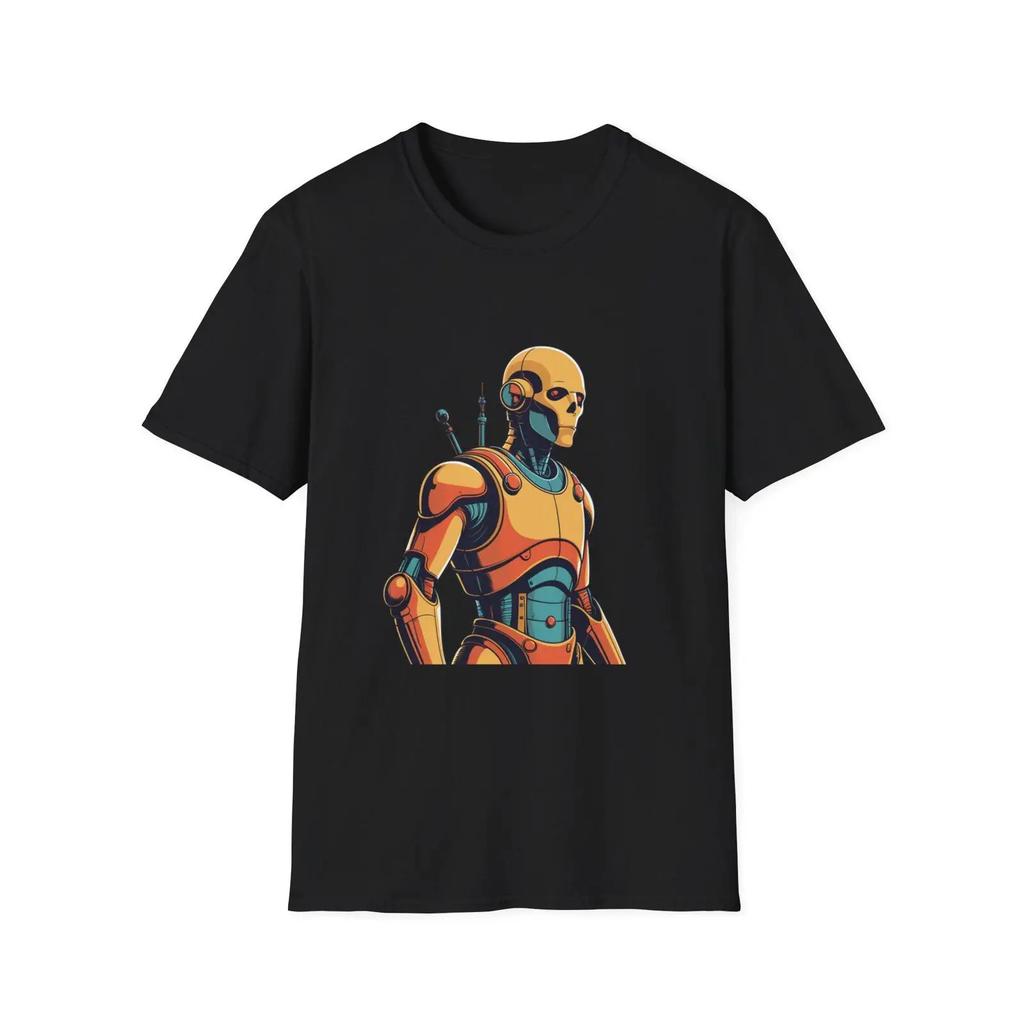 Retro Scifi Robot T Shirt Vintage Futuristic Android Vintage Comfortable Casual Versatile Stylish Designer Clothes