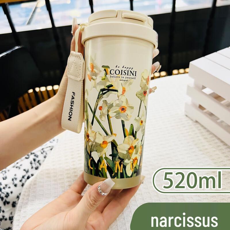 BEANBEANLOVE Dual-Drink Stainless Steel Insulated Mug