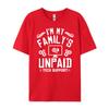 I M My Family Unpaid Tech Support Computer Engineer Anime T Shirts Man Clothes Graphic Cotton Short Sleeve