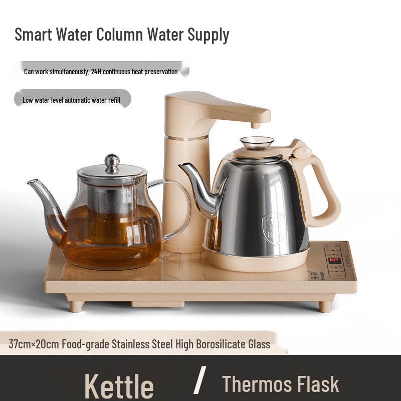 Automatic Electromagnetic Tea Table with Integrated Water & Electricity Kettle for Home Use