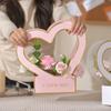 1 st Bärbar Blomsterkorg Ros Blomsterinslagningslåda Presentpåse För Bröllop Födelsedag Julfest Blomsterbukett Dekorationsmaterial