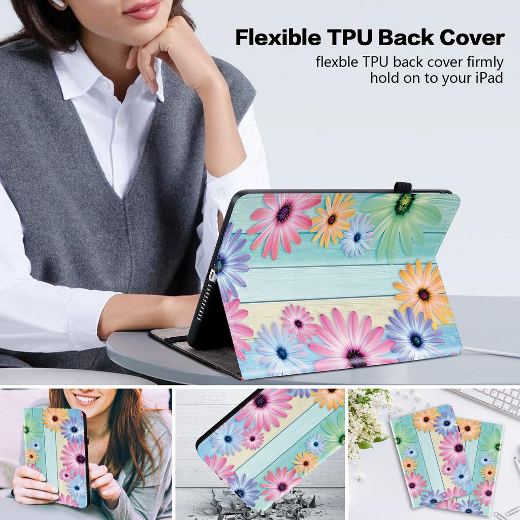 PU Leather Tablet Case for Xiaomi Redmi Pad SE - 11 Styles! Durable, with 2 Stand Slots, Pencil Holder & Card Slots, Flexible TPU Back Cover