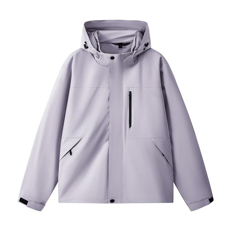 Unisex Hooded Windproof Waterproof Outdoor Jacket Hiking Camping Fall Lightweight Breathable Raincoat