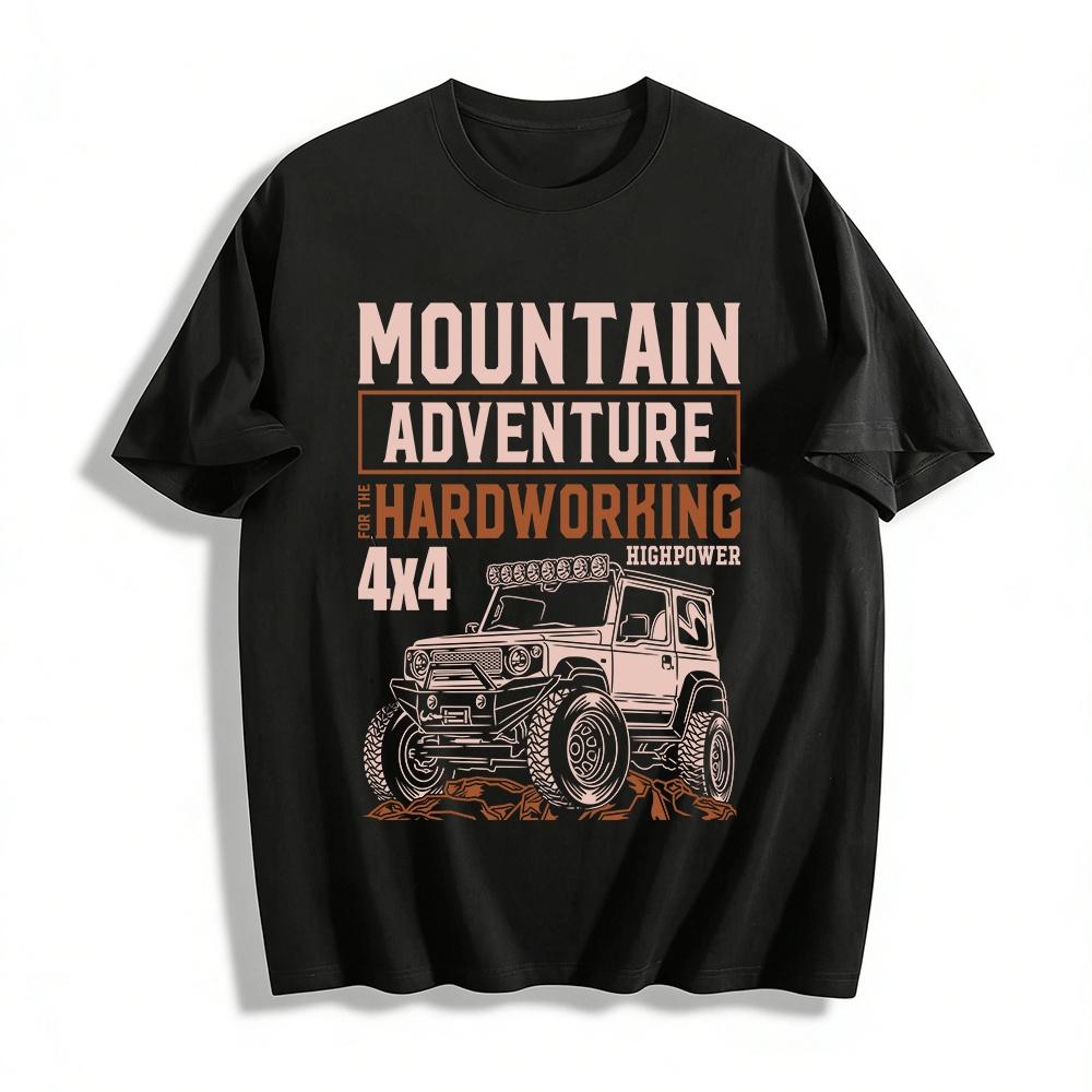 Mountain Adventure 4x4 Hardworking Highpower Off-road Tee Pure cotton T-shirt XXS