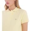 Maison Kitsune Baby Fox PSS24 Solid Color Logo Embroidered Casual Short Sleeve Polo Shirt Women Tops Yellow MW00202KJ7010-P712
