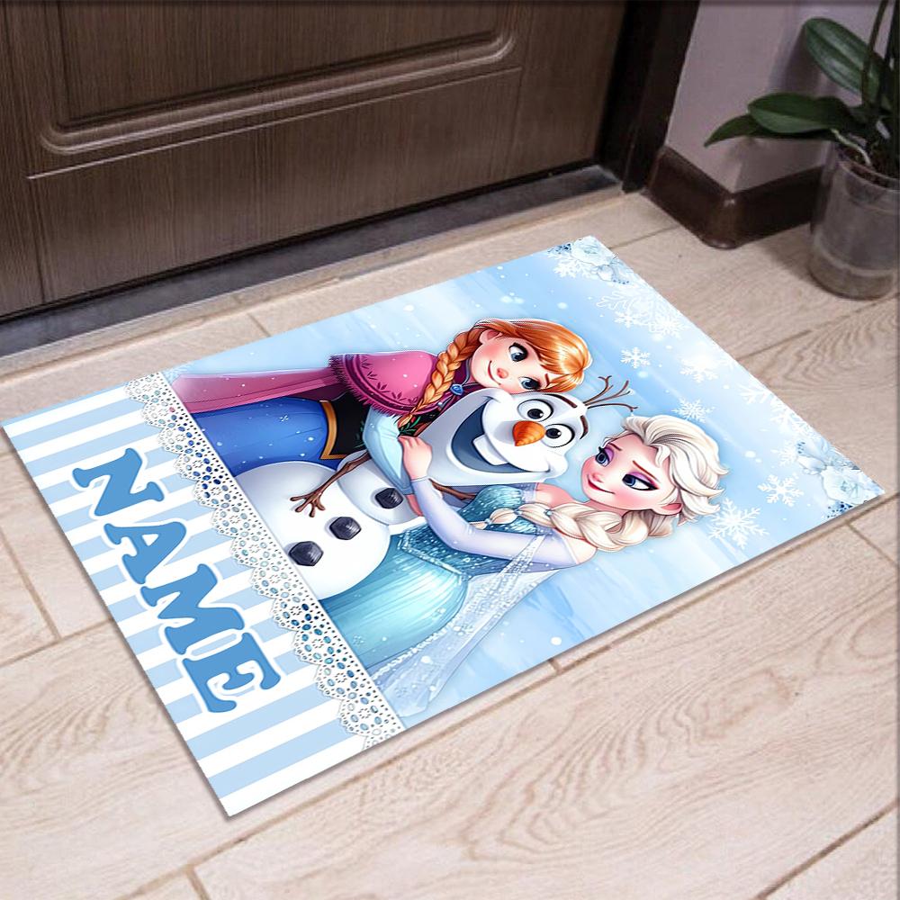 Custom Name Elsa Printed Carpet,Rug for Office Chair Living Room Bedroom Kitchen Room Decor Gifts.