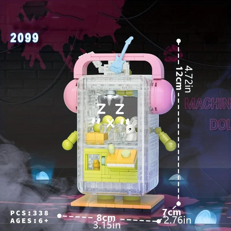 

Кукольные машины робот мини строительный блок, когтистый робот машина сборка строительные блоки, модные игрушки, украшения для дома прозрачный