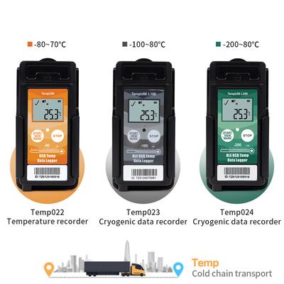 Bluetooth Temperature Datalogger USB Temp Recorder PDF Report Data Logger Ultra Low Temp Monitor Logger for Cold-chain Storage