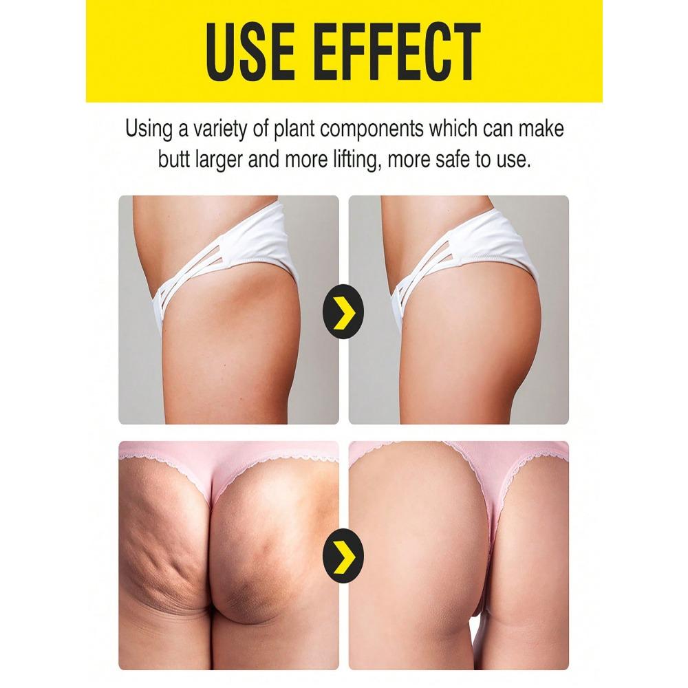 Cremă de masaj pentru ridicarea feselor pentru femei, acid hialuronic - cremă de masaj pentru strângere și umplere, potrivită pentru fese și piept, potrivită pentru toate tipurile de piele