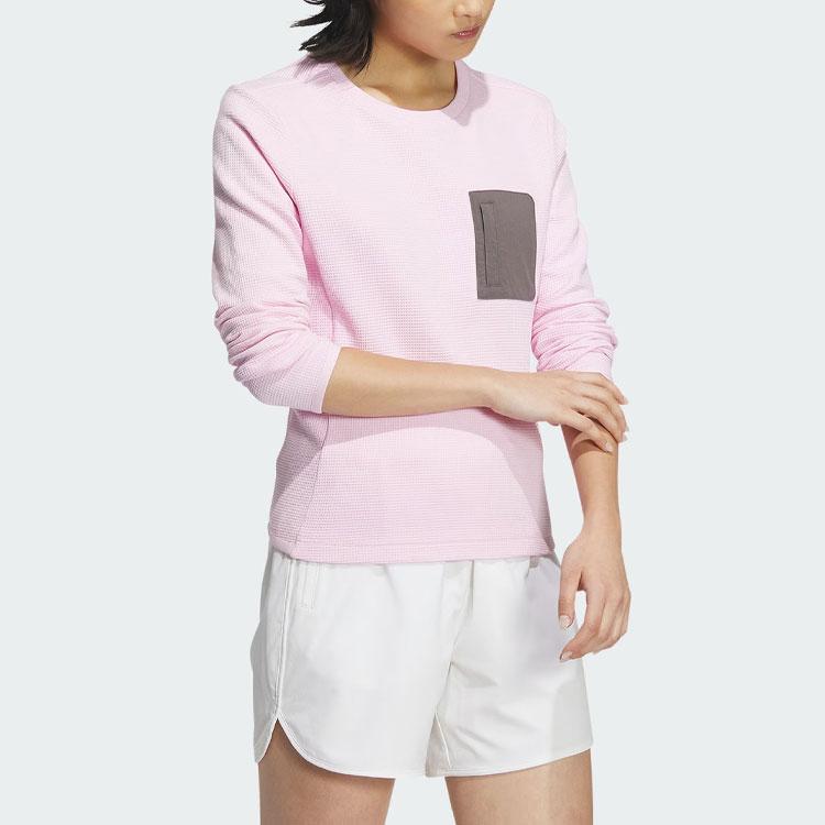 adidas City Escape Long Sleeve Sweatshirt Women Tops Pink JE8579
