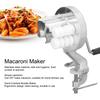 Hot Manual Macaroni Maker Aluminium Alloy Silver Portable Hand Cranking Noodles Pressing Machine for Kitchen Restaurant
