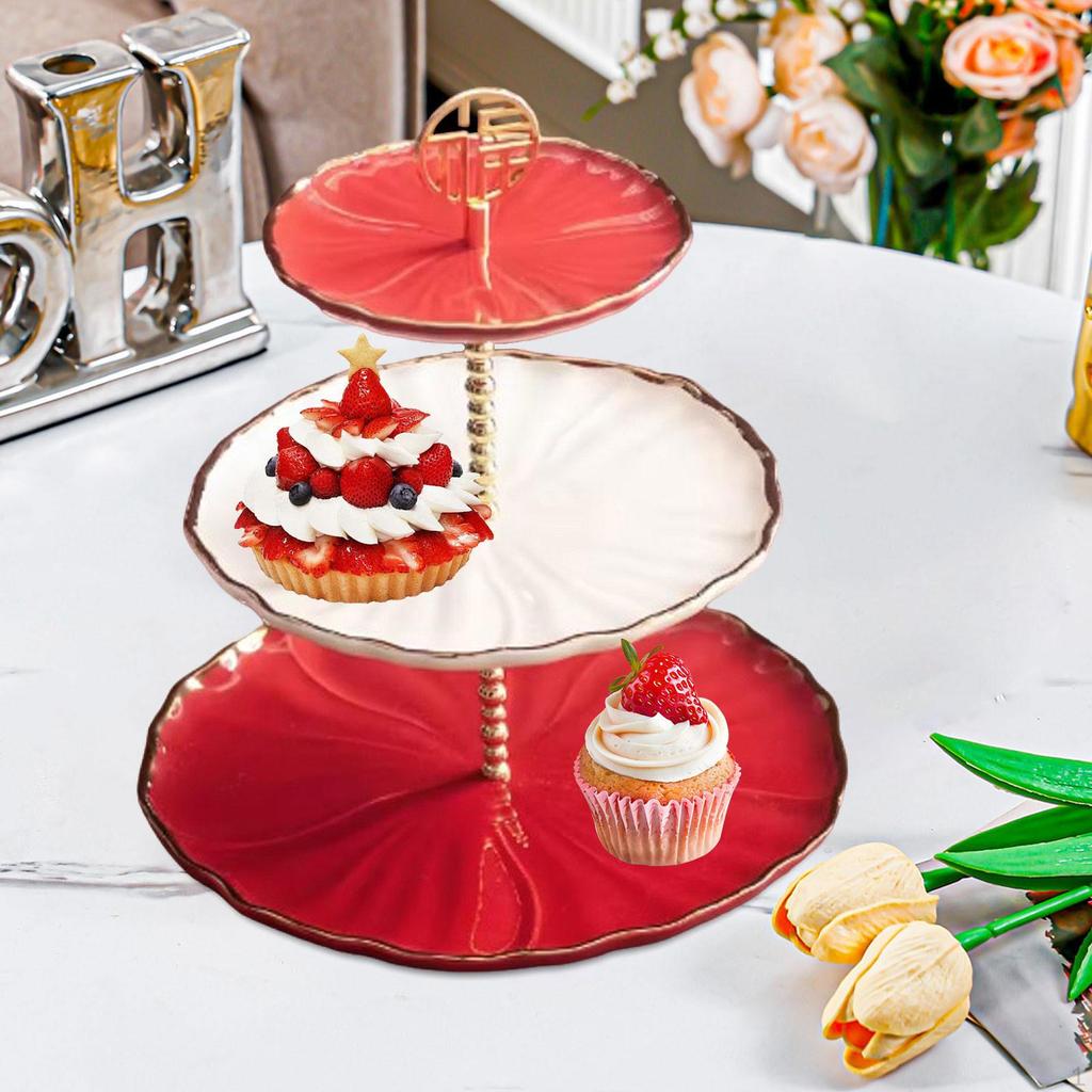 Layered Cake Stand Cupcake Holder Light Luxury Display Candy Plate Dessert Tiered Serving Tray