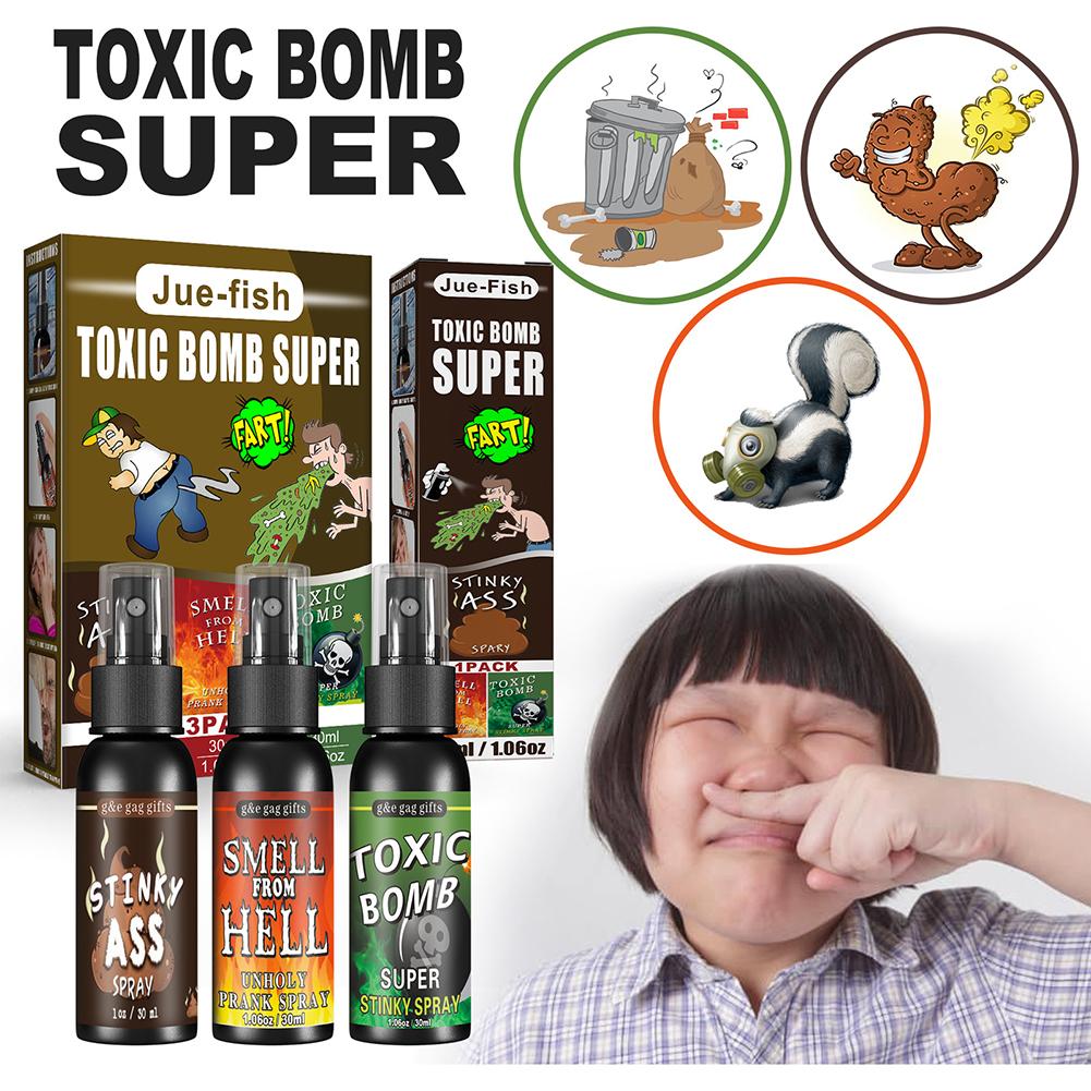 1-2PCS Poop Spray Creative Liquid Fart Gag Prank Joke Spray Funny Halloween Toy Stink Bombs Extra Strong Smelly Stinky Gas Spray