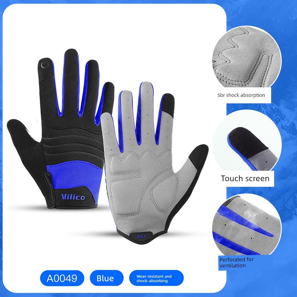 Pull-Up Full-Finger Gloves for Men and Women, Anti-Callus, for Barbell Lifting, Fitness Equipment Training, Non-Slip Cycling