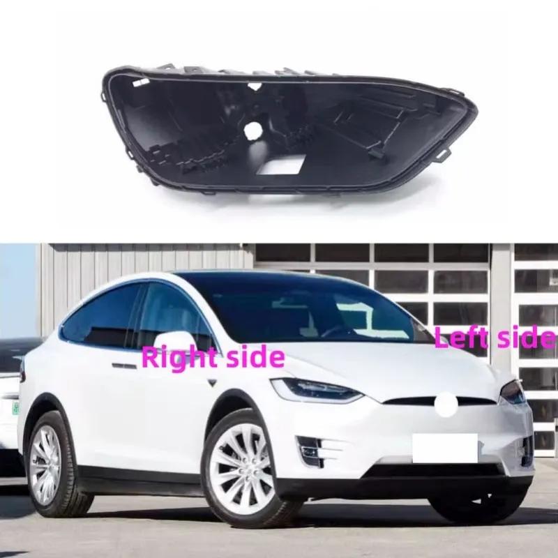 For Tesla MODEL X 2016 2017 2018 2019 2020 2021 2022 2023 Headlight Base Headlamp House Headlight Black Back Rear Shell