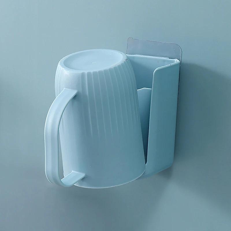 

Настенный держатель для зубных щеток, диспенсер для зубной пасты, быстросохнущая подставка для хранения, выдавливатель, полка, держатель для зубных щеток для ванной синий