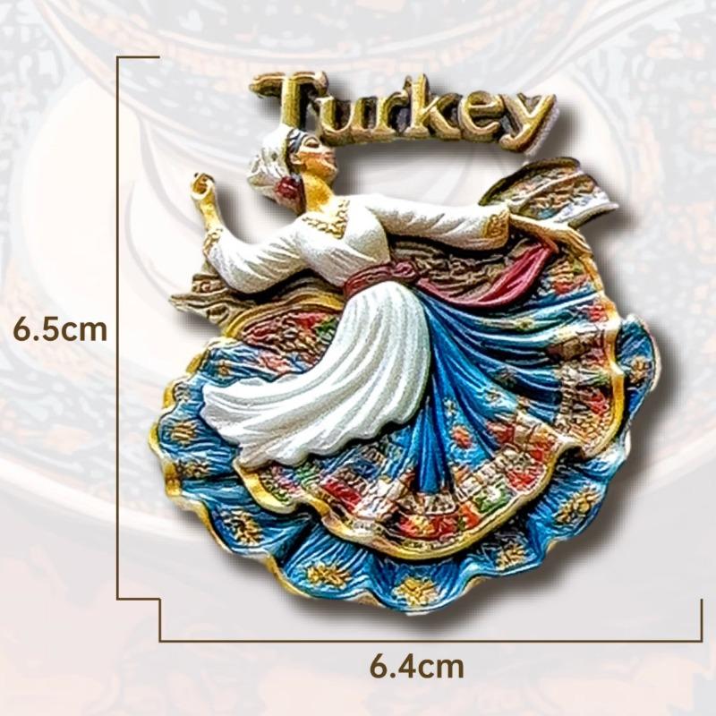 

Turkey Fridge Stickers Istanbul Travel Souvenirs Coffe Spinning Dance Fridge Magnets Home Decoration Wedding Gifts