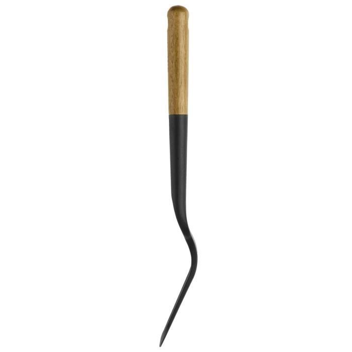 Spatule - STAUB - 31 cm - Silicone Noir - Bois d'Acacia - Ergonomique