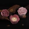 Rose Flower Resins Jar Molds 3D Rose Flower Resins Molds with Lid for Making Candle Cup Holder Jewelry Storage Jar