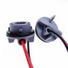 1 par de chicote de fiação de lâmpada de LED para carro, base de lâmpada para soquete de lâmpada 1156, conector adaptador, acessórios de luz de carro ABS