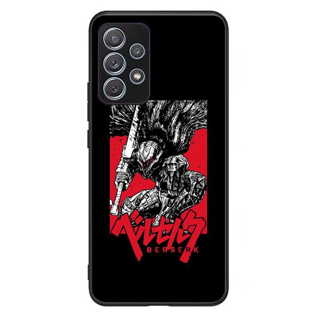 

Чехол для телефона с аниме Berserk Guts для Samsung Galaxy A03s A10 A20 A21s A31 A40 A41 A42 A50 A51 A52 A70 A71 A72 A32 A82 For Galaxy A71 4G