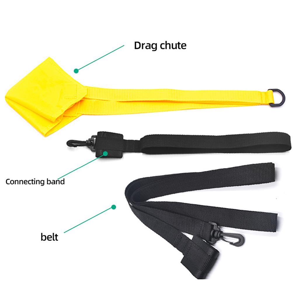 Swim Resistance Belt Swimming Strength Training Belt with Swim Parachute Strength Training Accessories Enduring