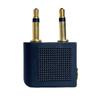 Professional Aviation Audio Adapter: 2X3.5MM MONO PLUG TO 3.5MM STEREO JACK Male to Female Audio Jack Converter