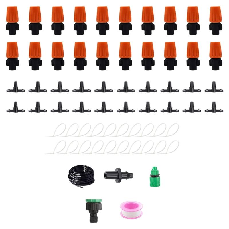 Adjustable Angled Garden Sprinkler Set Drip Irrigation System Heat Resistant For Efficient Watering In Yard And Lawns