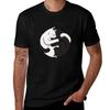 Yin Yang Cats Tshirt Outdoor Sports Short Sleeve Top Tshirt