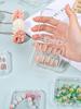 10pcs Storage Box Flip-top Jewelry Box Transparent Nail Art Box Handmade Desktop Display Box Suitable for False Nails And Additi