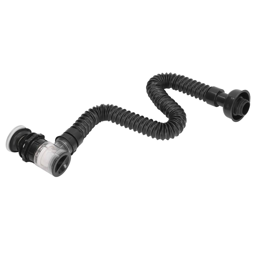 Sifon chiuvetă integrat, conductă de scurgere chiuvetă din oțel inoxidabil, extensibilă, flexibilă