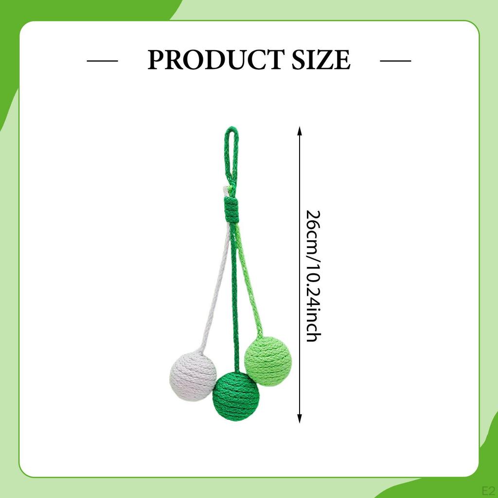 Cat Scratcher with Sisal Ball, Protects Sofa, Scratches Floor, Entertains And Exercises, Hanging