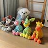 Cute Donkey Plush Toy for Dogs - Squeaky Chewable Interactive Pet Toy with Funny Sound, Soft Plush Puppy Teething Toy