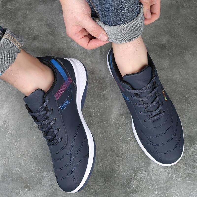 Autumn men's shoes leather surface casual shoes men's breathable deodorant board shoes travel shoes versatile sports shoes men's shoes