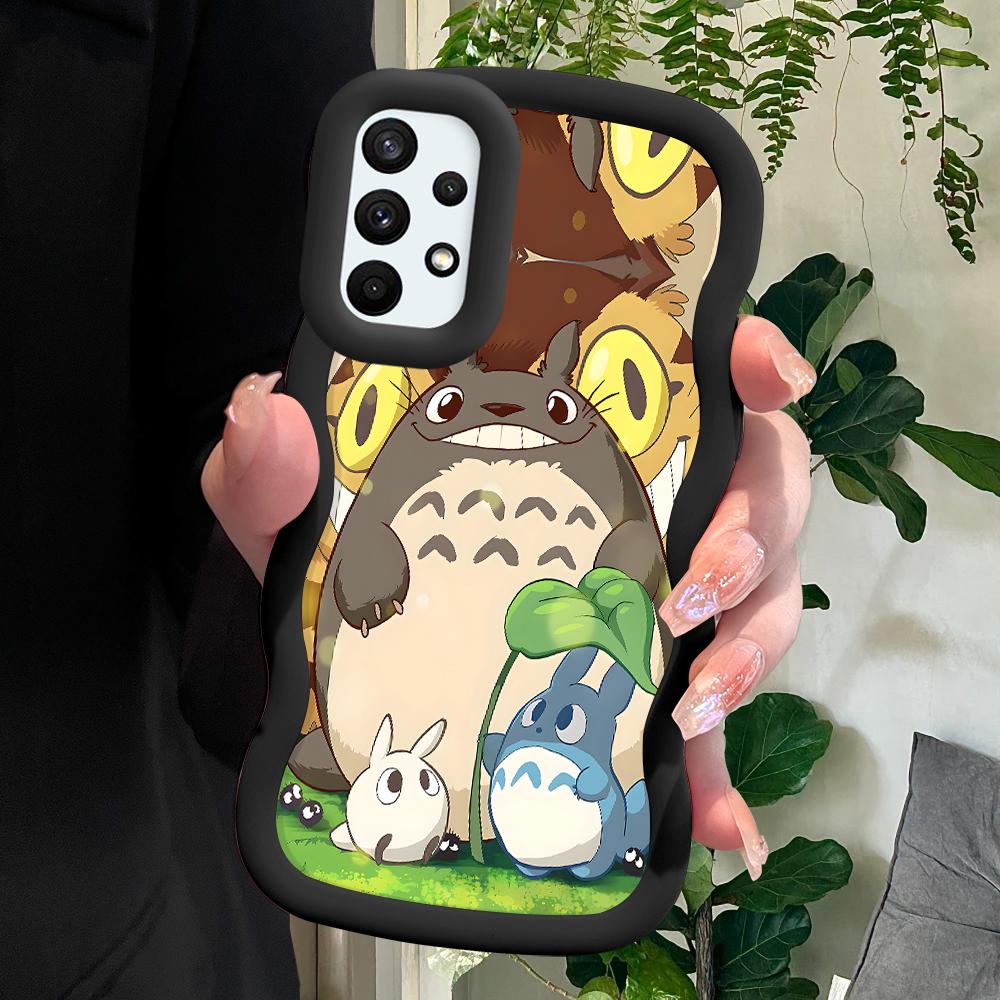 Painted Pattern Big Wave Edge Soft Silicone Material Macaron Phone Case Shockproof Protective Rubber Casing for Samsung Xiaomi Poco Redmi