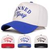 Unisex Tanned Tipsy Letter Embroidery Baseball Caps Spring Autumn Outdoor Adjustable Casual Hats Sunscreen Hat Sports Cap