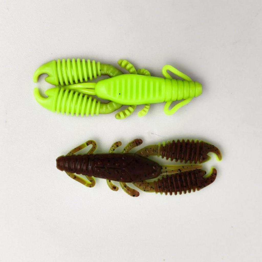Sinking Crawfish Lure: 8cm/7g, 4-Pack Soft Lures for Sea & Boat Fishing, PVC Material