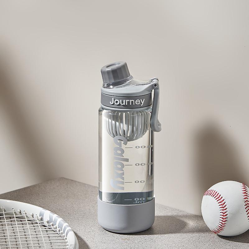 Simple Sport Water Bottle Car Cup Fitness Cup Shatterproof & Leakproof with Tea Filter Portable Plastic Cup