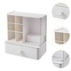 Desk Organzier Desktop Organization with Drawer Home Business Card Cosmetic Makeup Vanity Box
