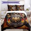 Germany Football Printed Bedding 3 Piece Set Cozy Breathable Bed Cover Set As Housewarming Holiday Gift