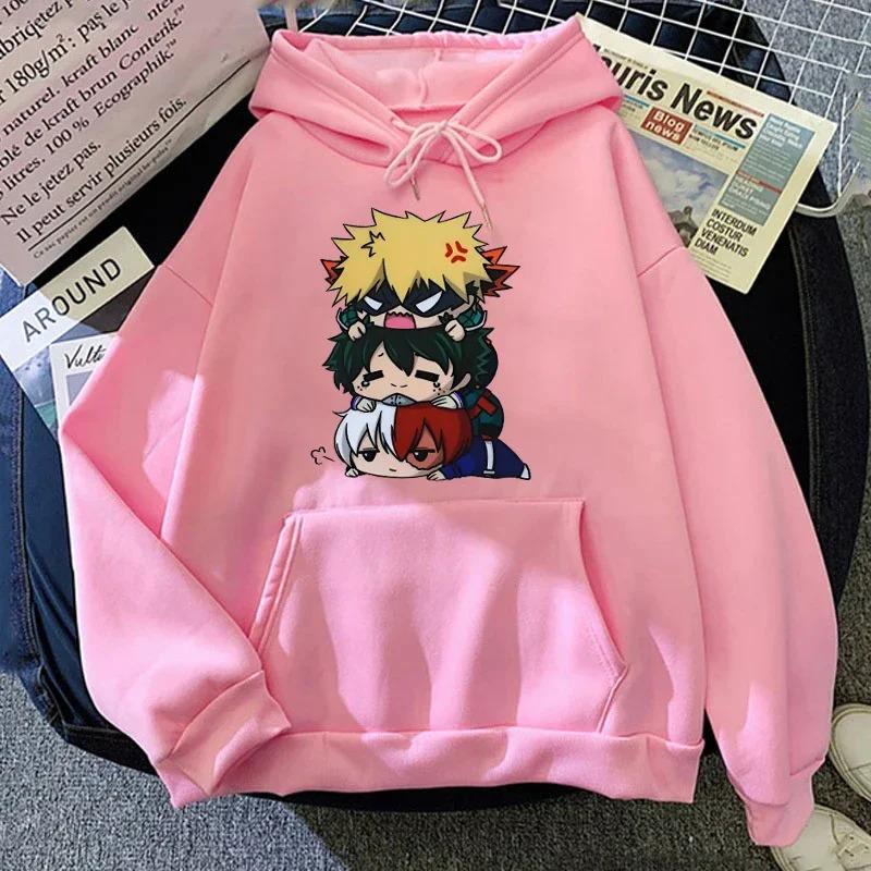 Cartoon Anime Couple Hooded Sweater European Size Printed Sweater Academy