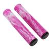 MTB Bicycle Grip 22.2mm TPE Rubber Handlebar Cover Soft Antislip Handle Grip with Lock Bar EndPink