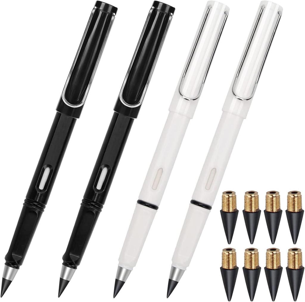Eternal Pencil: No-Sharpen, Erasable, Break-Resistant Lead, Inkless, Ideal for Sketching & Correcting Writing Posture (Student Set)