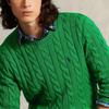 Polo Ralph Lauren Solid Logo Embroidered Crew Neck Knit Sweater Men Sweater Green 710918998-024
